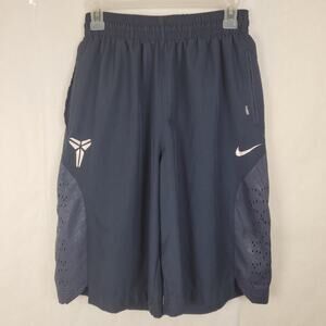 Nike Kobe Dri Fit navy blue basketball shorts size small mamba fan gear